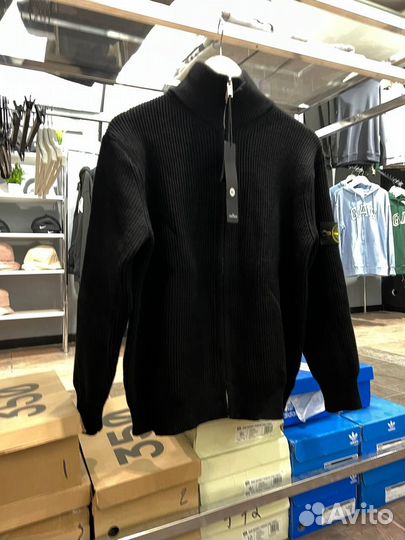 Кофта на молнии Stone island (фул-зип)
