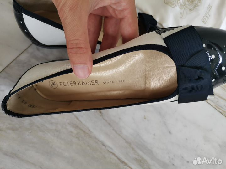 Балетки, натуральная кожа 36