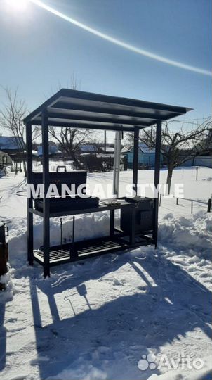 Мангал в стиле лофт