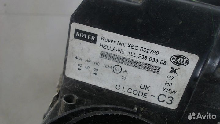 Фара (передняя) Rover 75, 2004