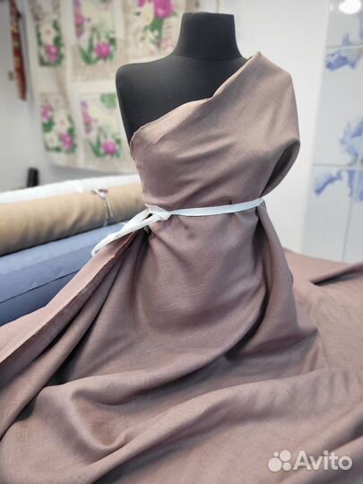 Отрезы тканей из натурального Белорусского льна