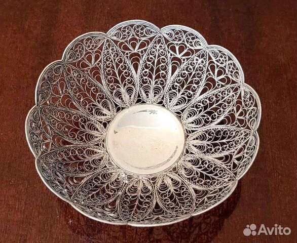 Ваза- конфетница (СССР). Скань