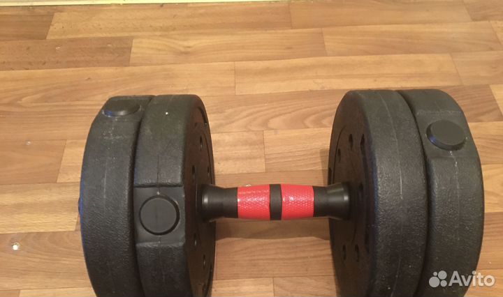Гантели разборные. 2 штуки по 7,5 килограммов