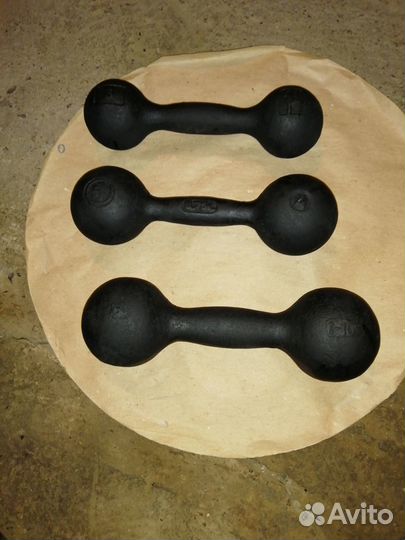 Гантели по 1, 2, 3, 4, 5, 6, 7 кг