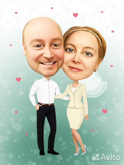 Шаржи и портреты карандашом по фото, стенгазета