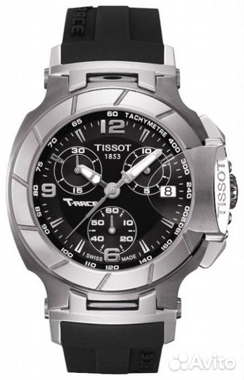 Черный каучуковый ремешок Tissot T610031512