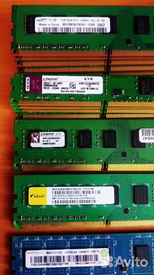 Оперативная память DDR3, 2 Гб, 1333, PC3-10600