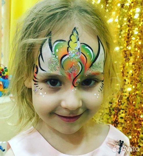 Аквагрим + стразы