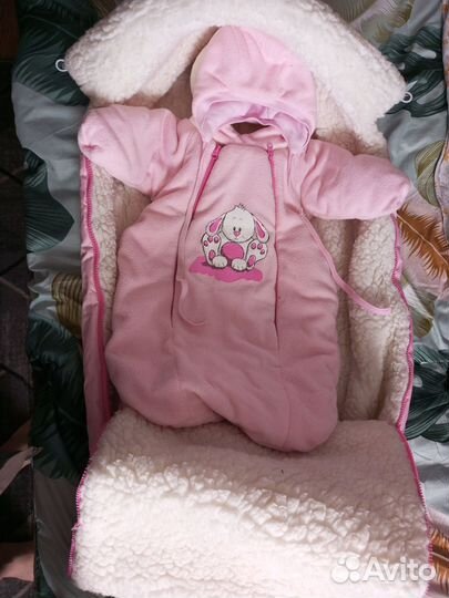 Зимний конверт в коляску