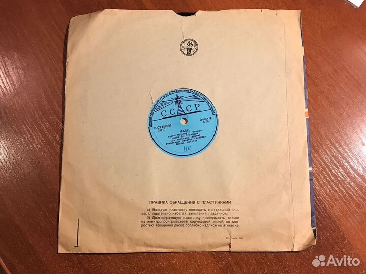 Виниловая пластинка РСФСР
