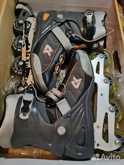 Роликовые коньки Twist Gray 44 h-h