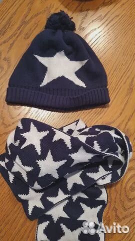 Комплект для мальчика шапка + шарф