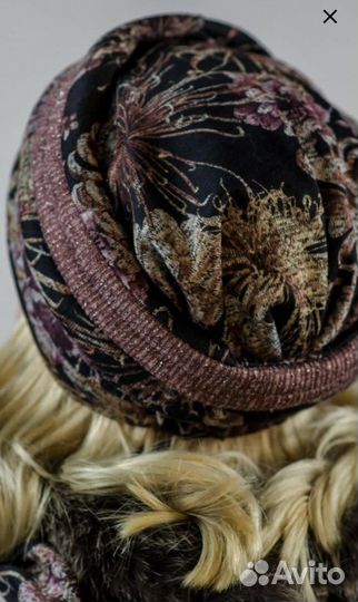 Комплект шапка и накидка