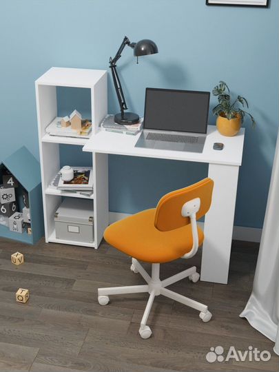 Стол письменный компьютерный маникюрный белый