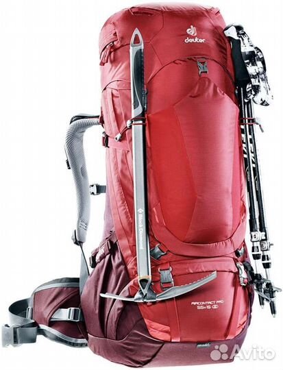 Рюкзак Deuter Aircontact PRO 55 + 15 SL (red) NEW