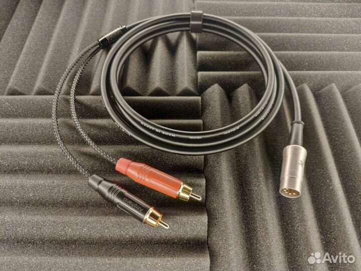 5 din на 2 RCA Amphenol, Canare L-2T2S