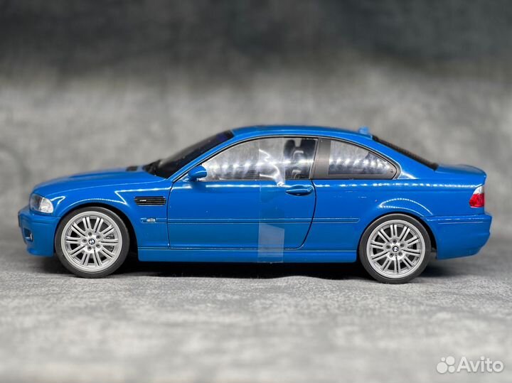 Модель bmw m3 e46 1/18 solido