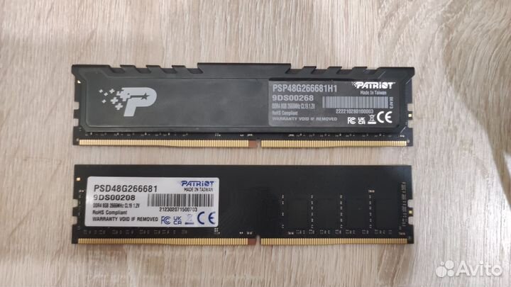 Оперативная(Модули) память. 8Gb 2666Мгц dimm DDR4