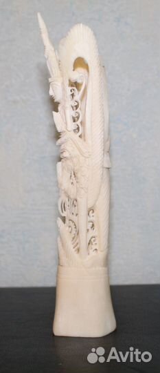 Кость. Тотем в виде Божества. Ручная работа. Азия