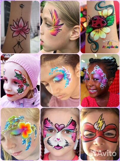 Аквагрим, грим и блеск-тату