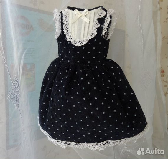 Школьное платье для куклы Паола Рейна, 32-34 см