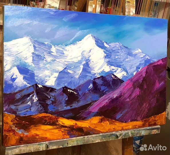 Картина маслом Горы