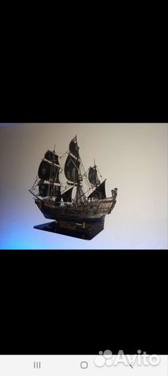 Корабль. Чёрная жемчужина. Ручная работа