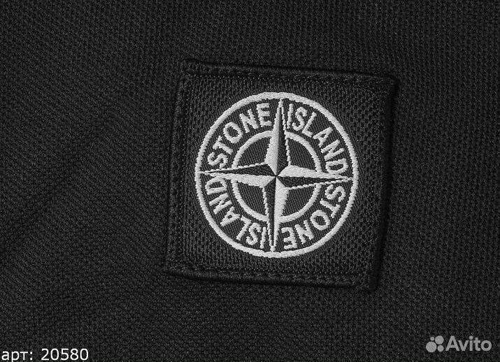 Поло Stone Island Черное