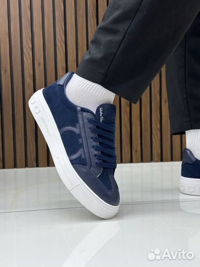 Кеды мужские Salvatore Ferragamo, синие