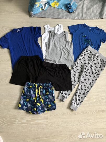 Детские вещи пакетом для мальчика 110 116