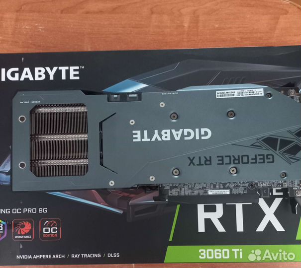 Видеокарта RTX 3060ti gigabyte gaming oc pro 8 LHR