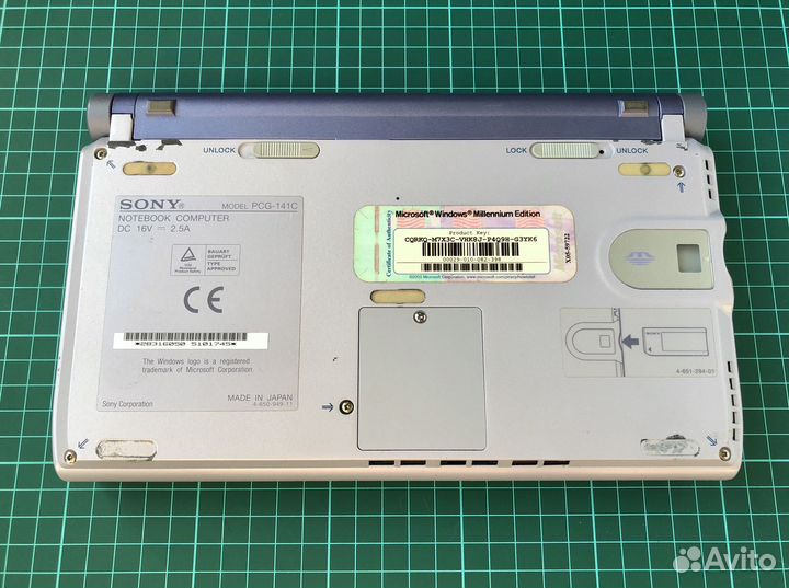 Sony Vaio PCG-C1VE, 2000 винтаж ретро Crusoe