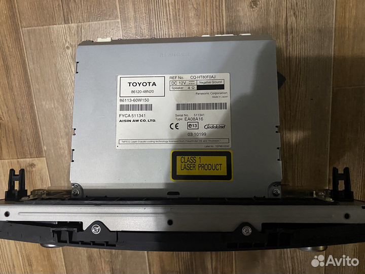 Головное устройство на Toyota highlander