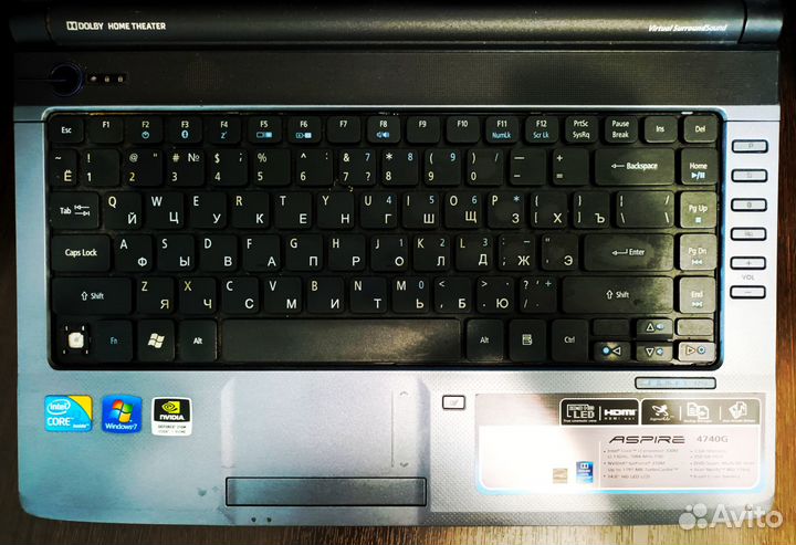 Ноутбук Acer i3 - 4 поточный; gt 310; SSD