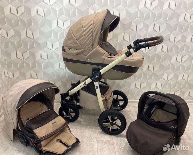 Коляска 3 в 1 Verdi Pepe eco