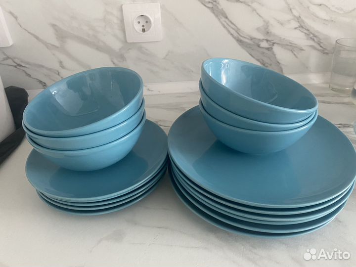 Набор посуды икеа икея IKEA fargrik фэргрик