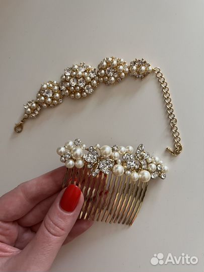 Бижутерия гребень и браслет