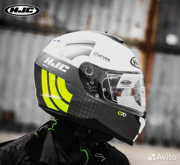 Мотошлем HJC C70 curves MC4HSF