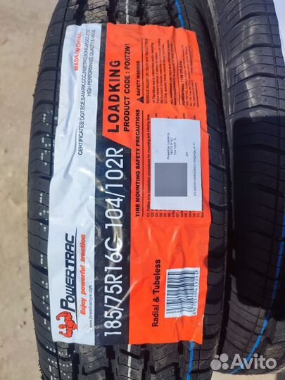 Новые шины 185/75 R16C Powertrac Loading 104/102 R