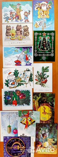 Открытки Новый год СССР