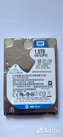 Жесткий диск WD 1Tb 2.5 (HDD 1Tb)