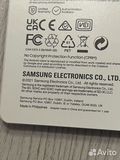 Карта памяти micro sd 256 samsung