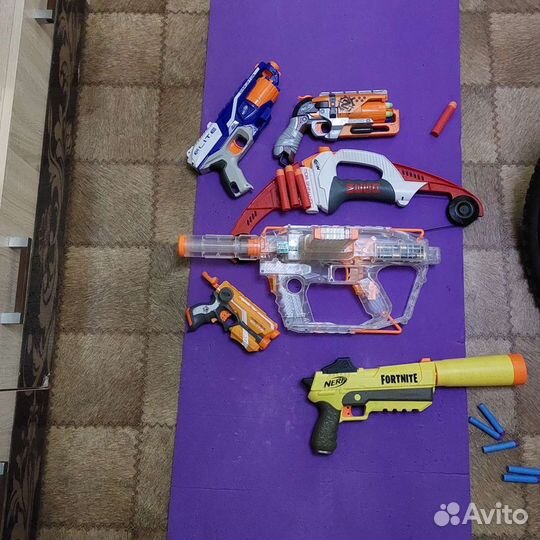Nerf фирменные бластеры с пулями