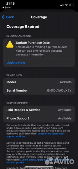 Airpods оригинал
