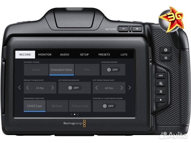 Видеокамера Blackmagic Pocket Cinema Camera 6K Pro