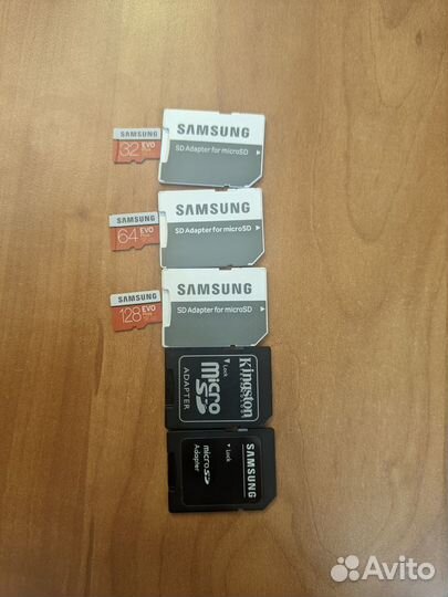 Micro SD карты памяти и адаптеры 128 Гб