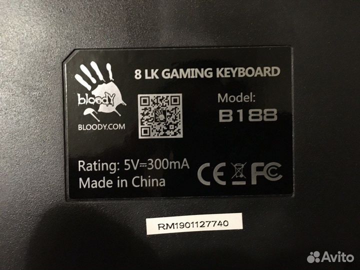 Игровая клавиатура Bloody B188