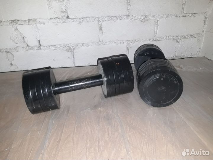 Гантели разборные обрезиненные