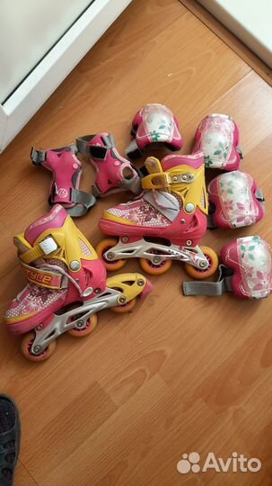 Ролики раздвижные для девочки 27-30