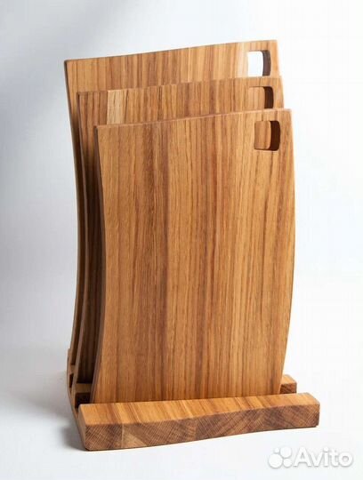 Набор разделочных досок из Дуба на подставке
